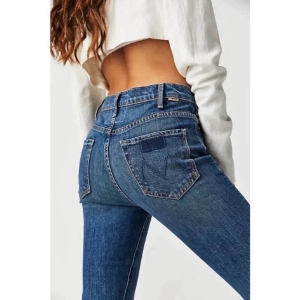 ✅ Mother SUPERIOR Jeans The Hustler Flood Fray in Beer Me